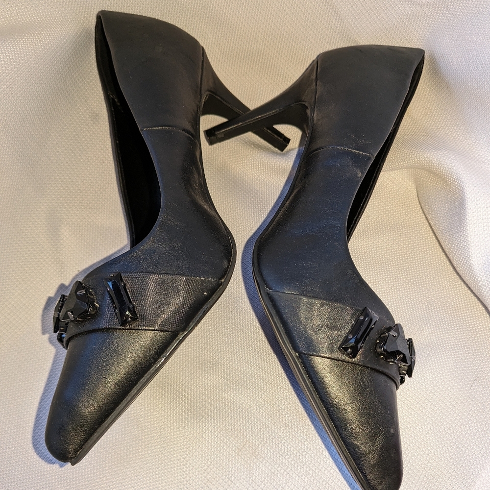 NWT Catherines Black Pump Shoes Heels Women's Size 11